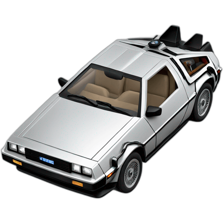 Delorean car emoji