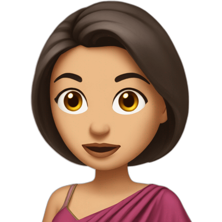 Mila Kunis in a loilcloth emoji