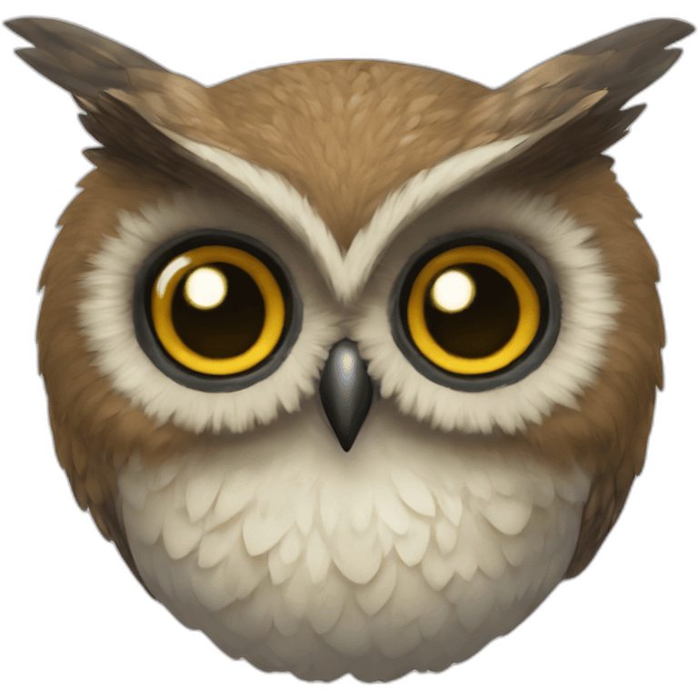 Hibou et écrevisse emoji