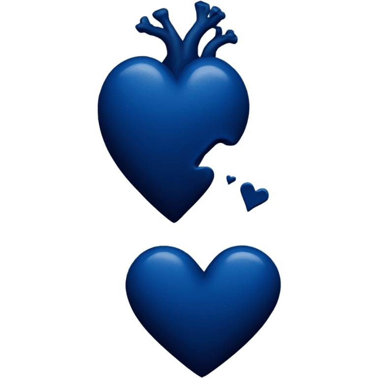 Dark blue heart emoji