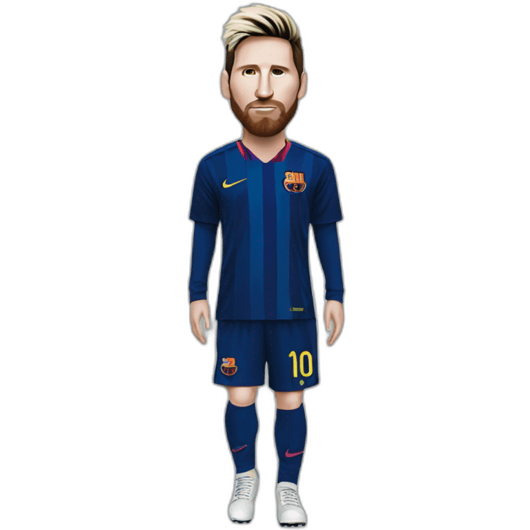 Messi wearing trapstar outfit emoji