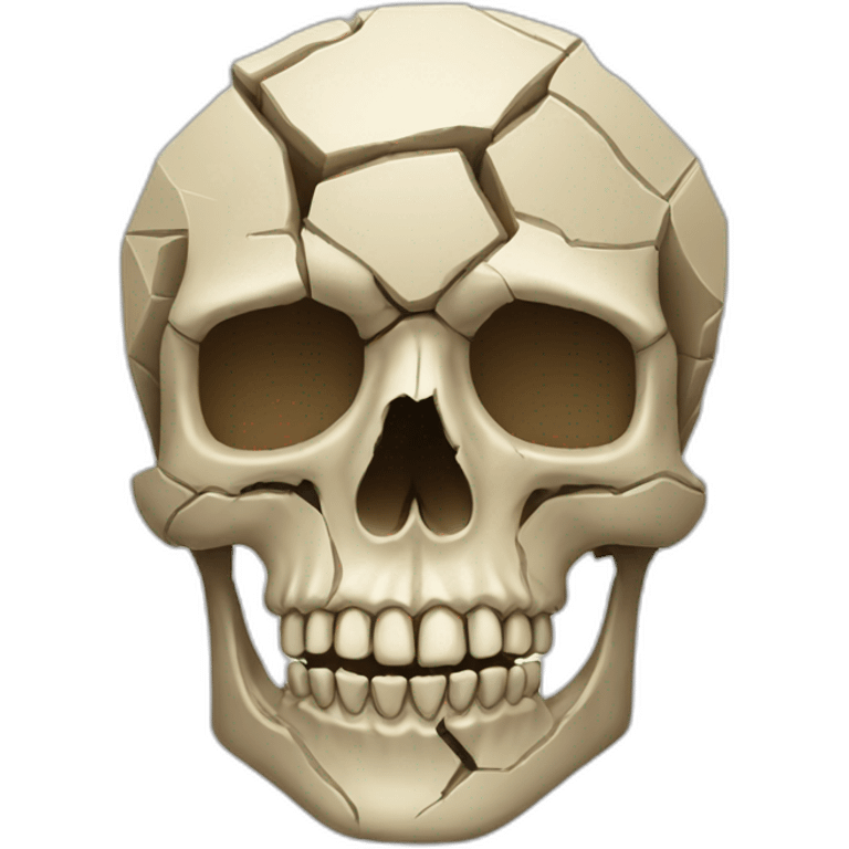 fragmented-skull emoji