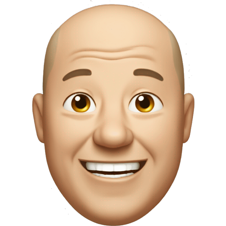 fat balding middle aged man laughing  emoji