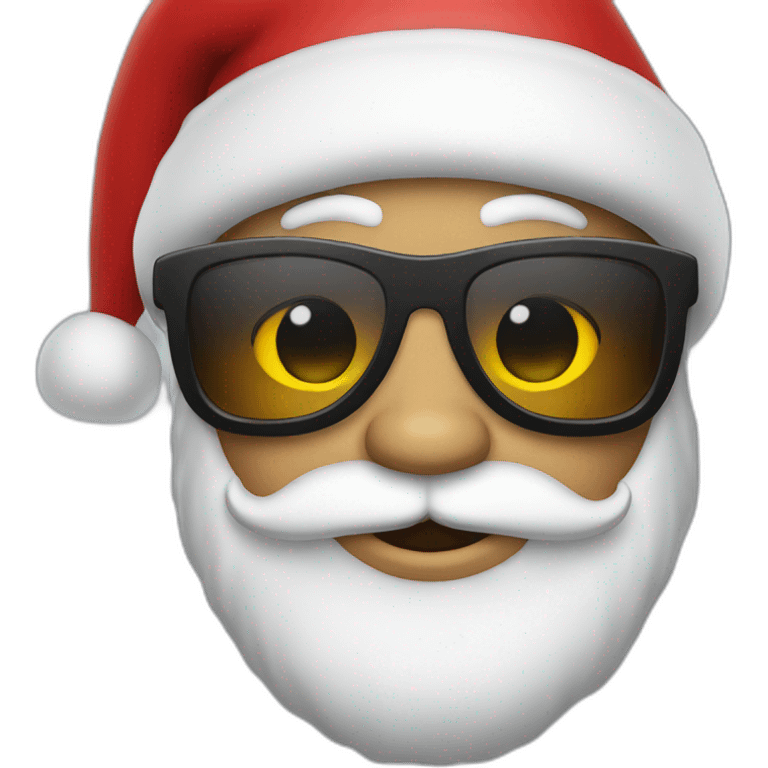 Santa Claus wearing shades emoji