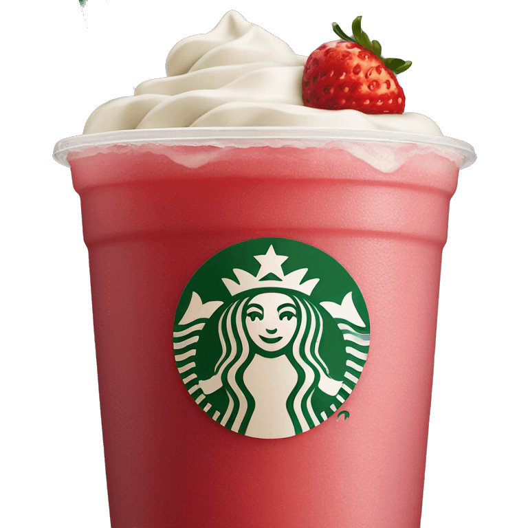 Starbucks strawberry acai refresher  emoji