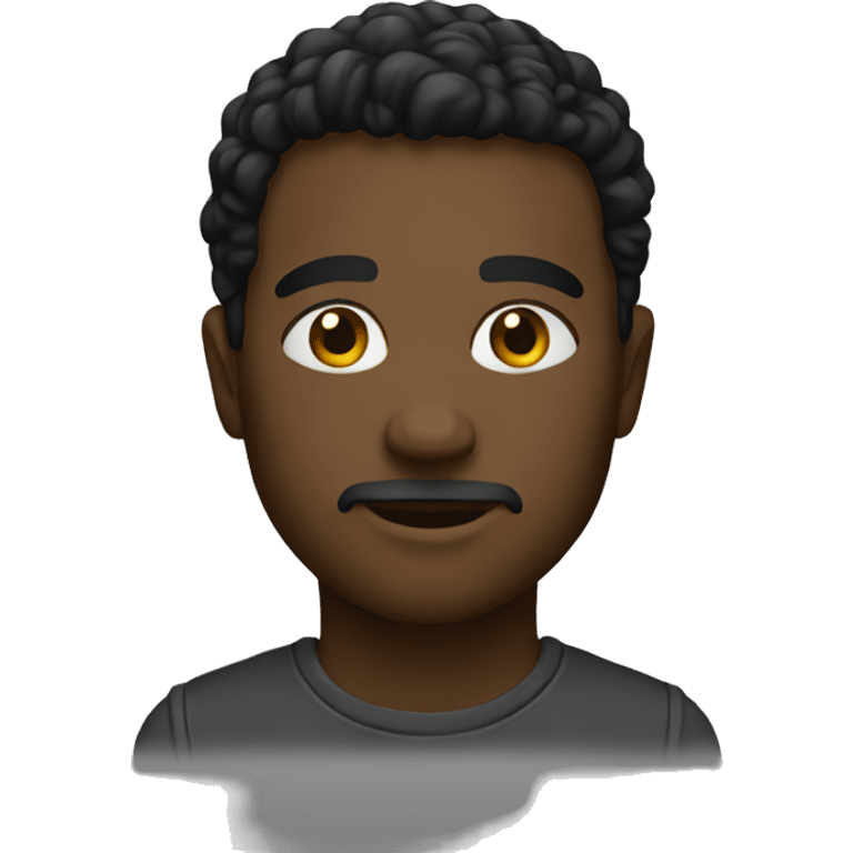 A black emoji