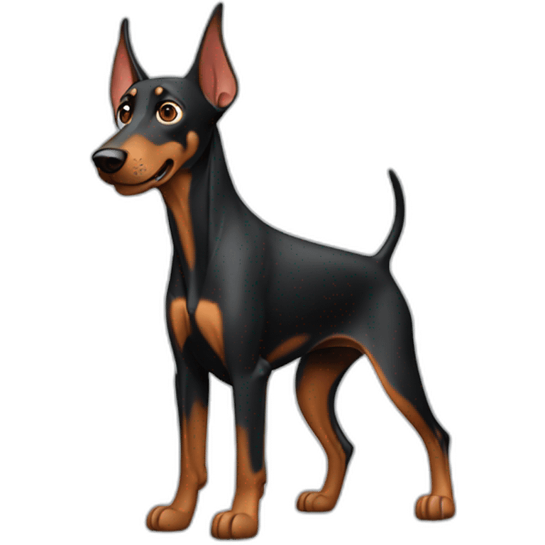 doberman with repairkit emoji