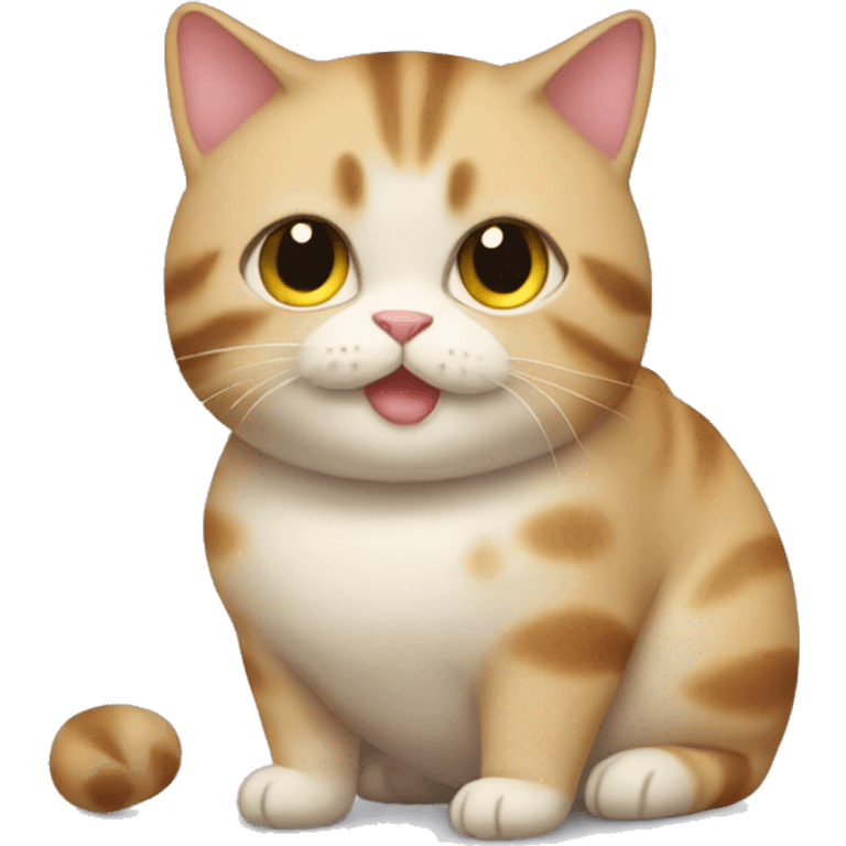 Chubby cat emoji