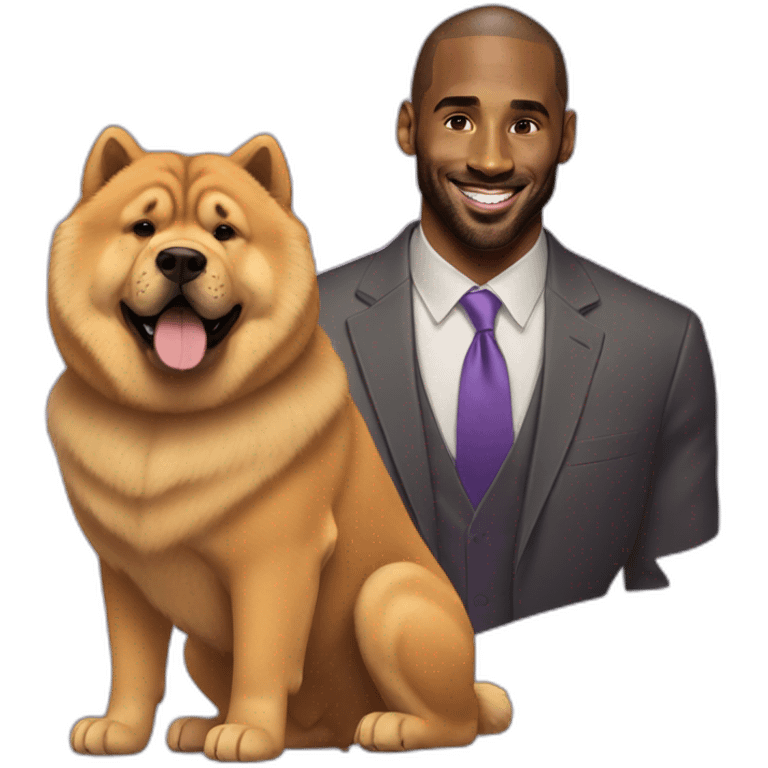 kobe bryant and chow chow dog emoji