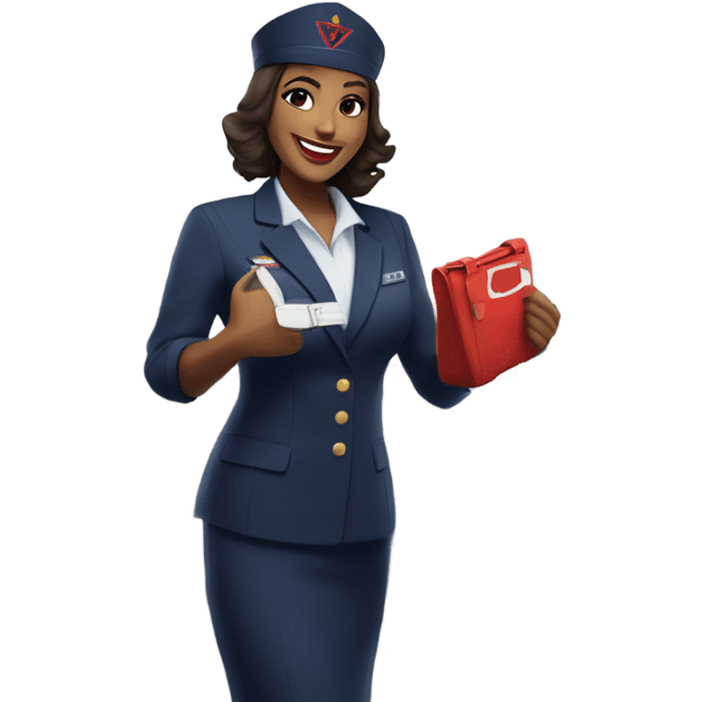 Delta flight attendant emoji