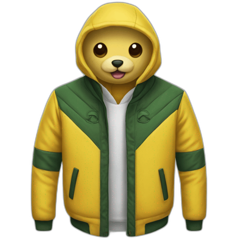 Christmas yellow jacket emoji