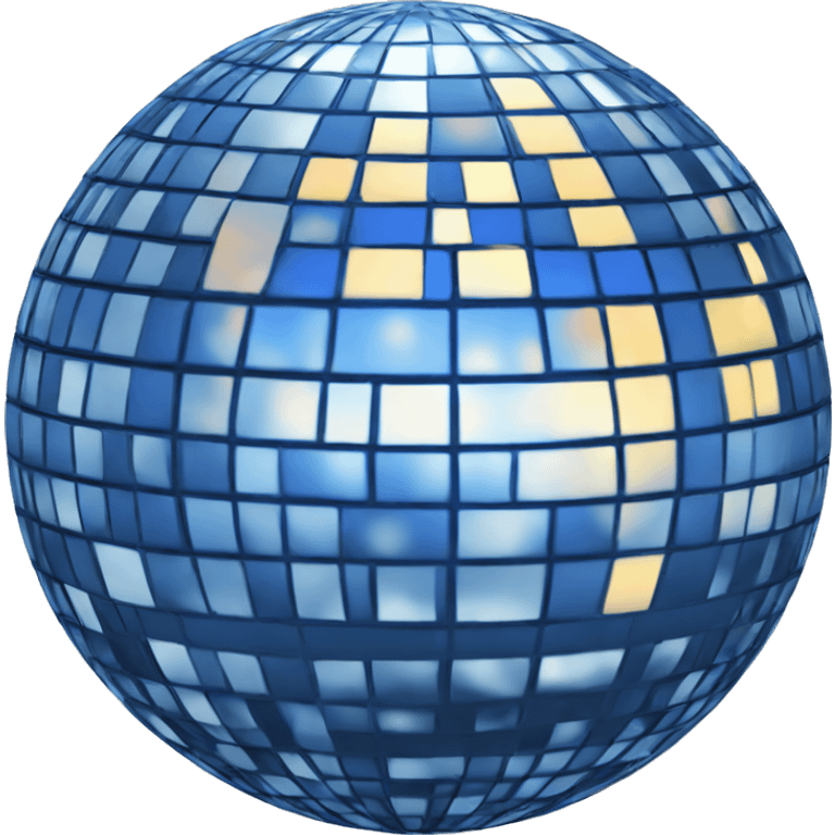 blue disco ball emoji