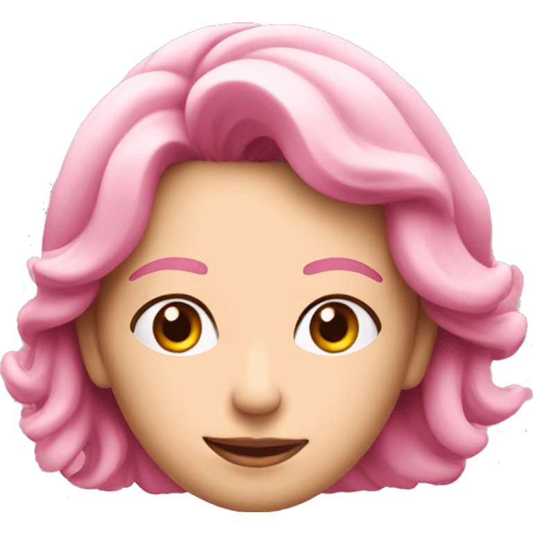 El logo de Netflix en rosa emoji