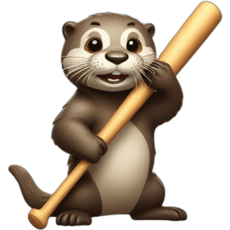 otter-getting-hit-by-baseball-bat emoji