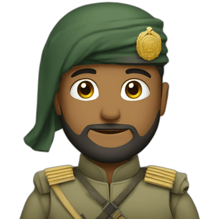 Great Muslim soldier emoji