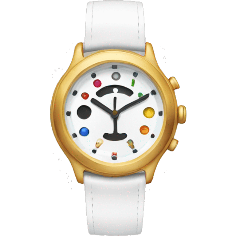 Make it a round watch, from 1 to 12.  emoji