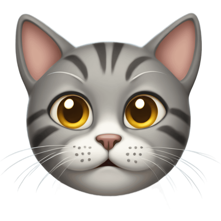 frightened cat is holding its paws over its head emoji