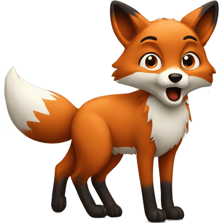 confused fox emoji