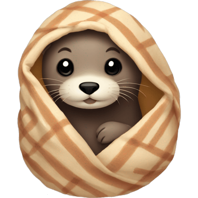 otter in blanket emoji