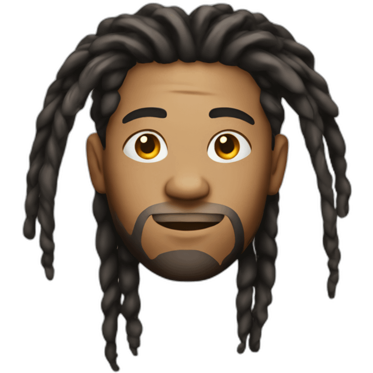 Guy with dreads on top and the sides is a fade emoji