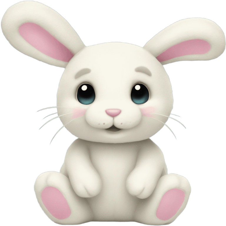 Jellycat smudge bunny emoji