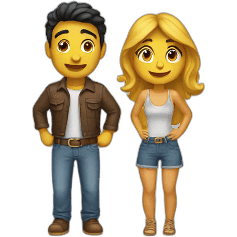 Chico y chica emoji