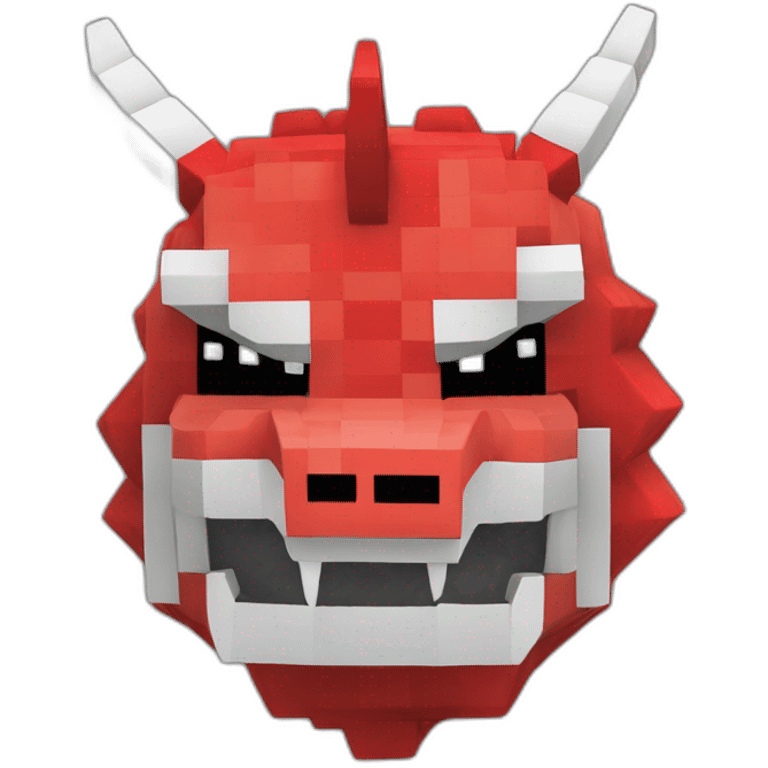 Pixelmon Minecraft Head Skin Red dragon emoji