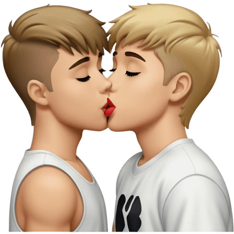 Justin bieber kissing emoji