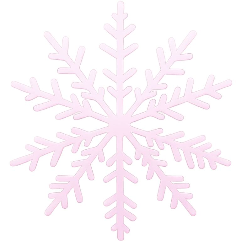 Snowflake light pink  emoji