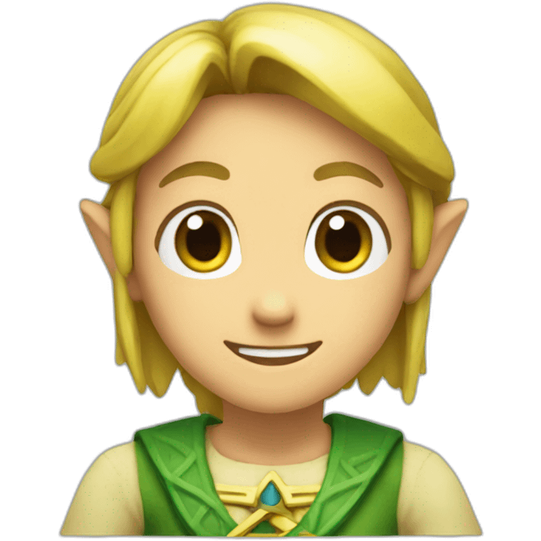 link zelda smiling face with open palms emoji