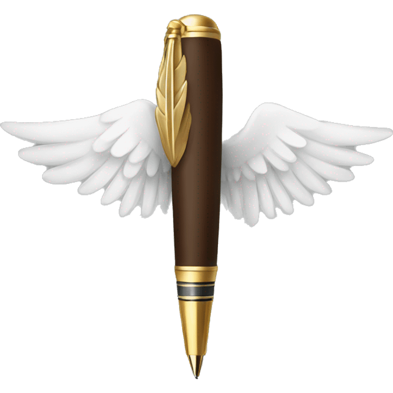 pen with wings emoji