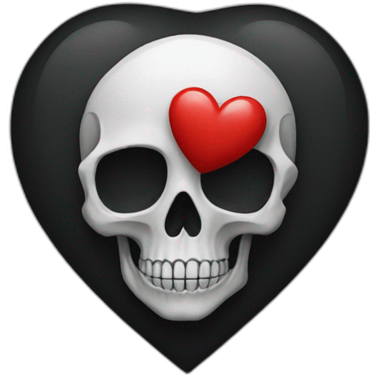 heart shape skull emoji