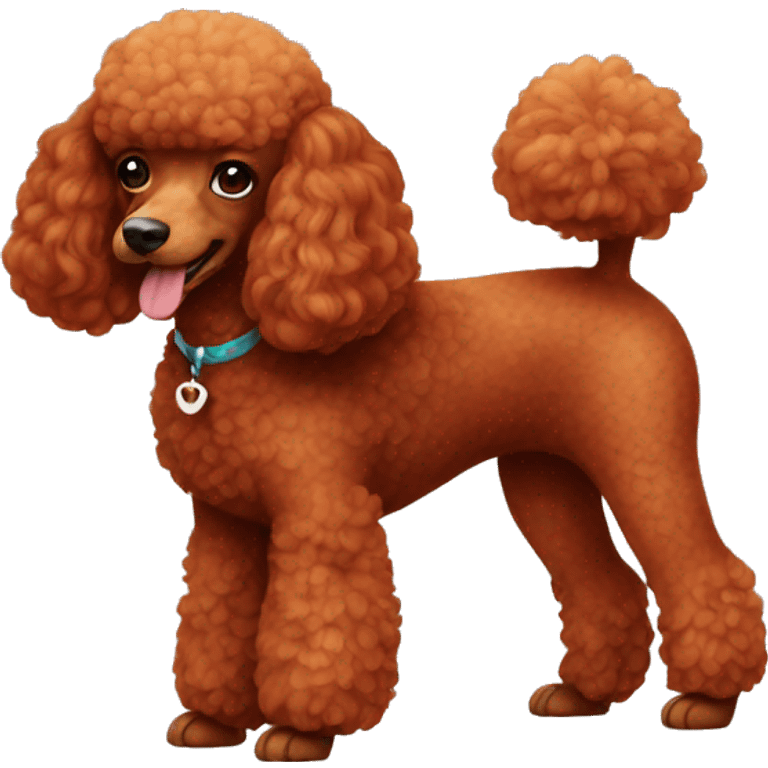 Red poodle emoji