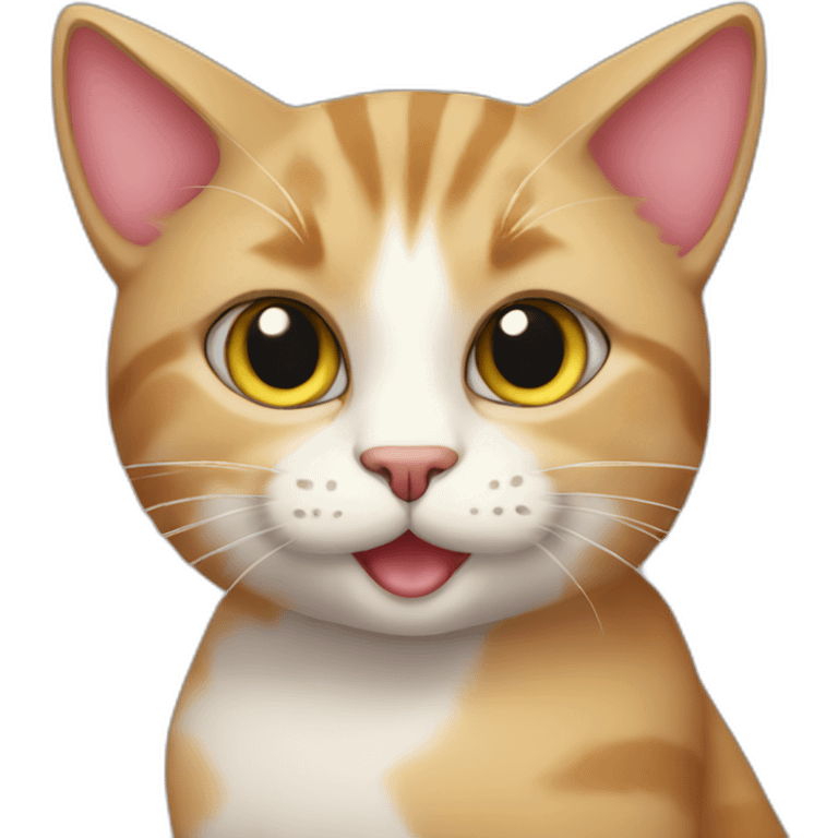 an homosexual cat emoji