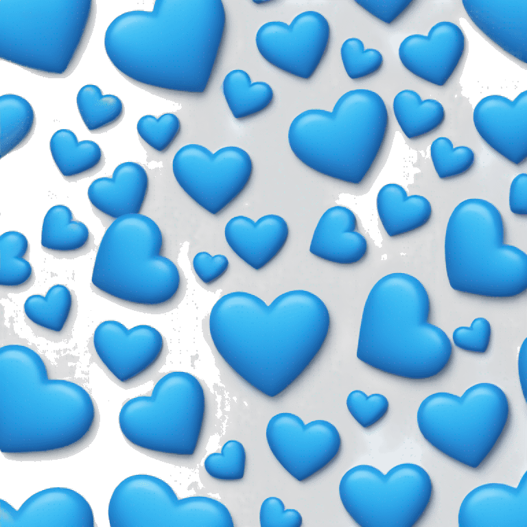 blue heart with bow emoji