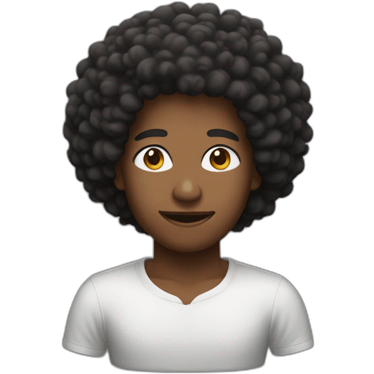 afro emoji