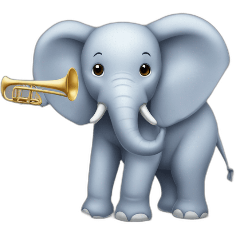 Éléphant trompette emoji