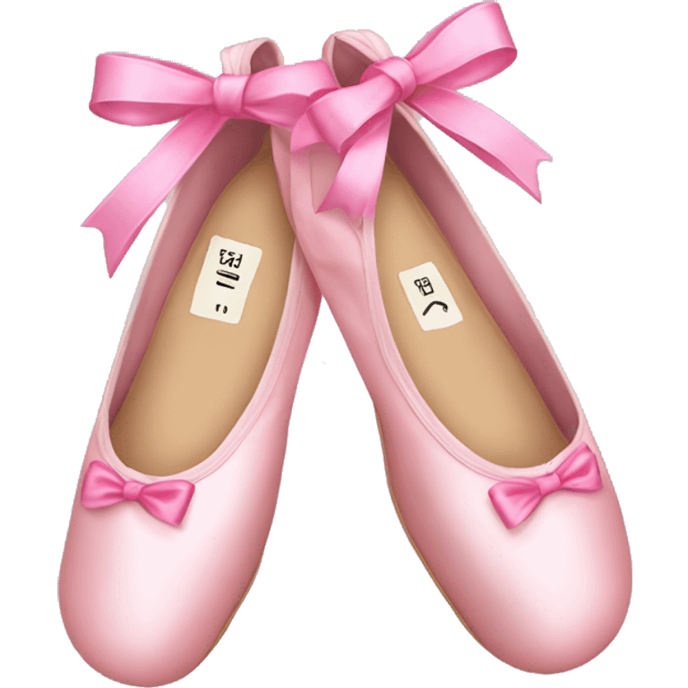 ballet slippers with pink bow emoji