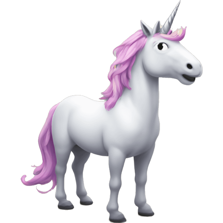 unicorn on beach emoji