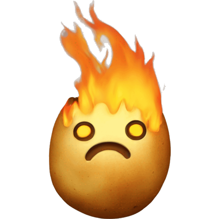 burning potato emoji