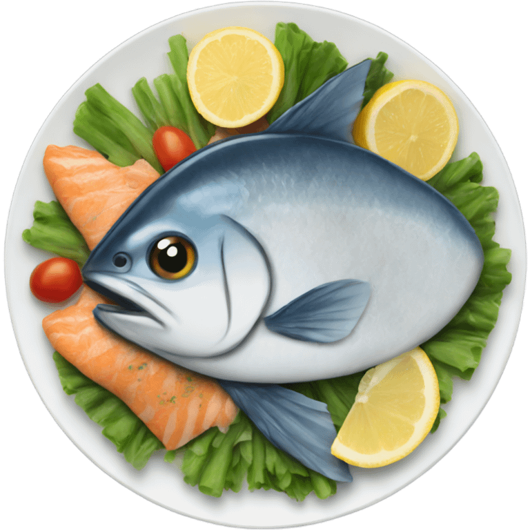 Fish platter emoji