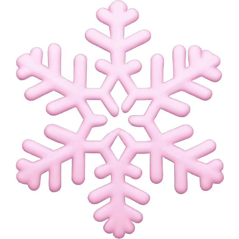 pastel pink snowflake  emoji