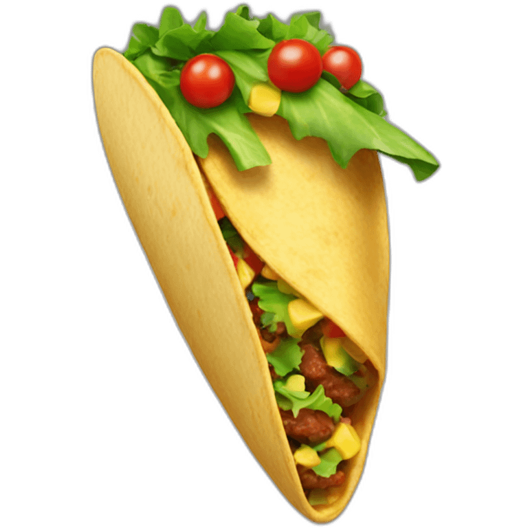 Festive taco emoji