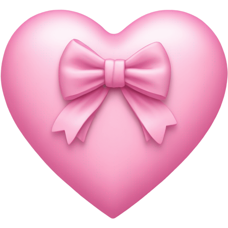 pink heart with light pink bow emoji