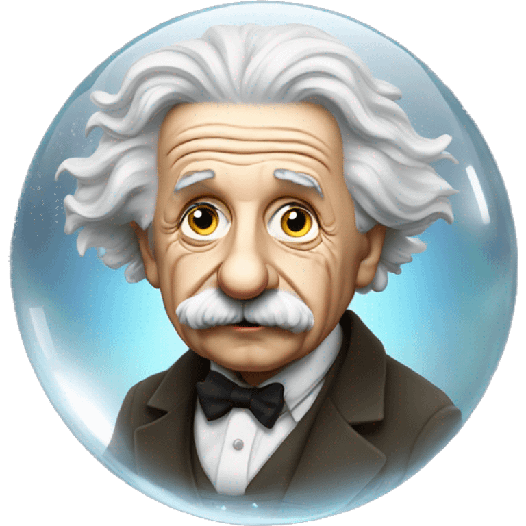 Albert Einstein with crystal ball emoji