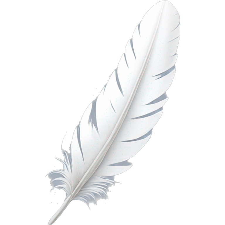 white soft feather emoji