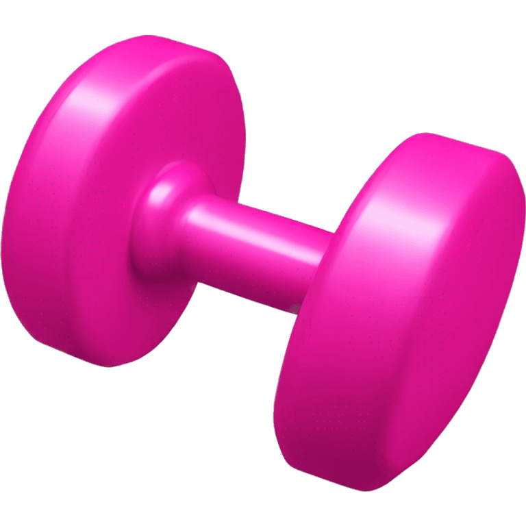 pink dumbbells emoji