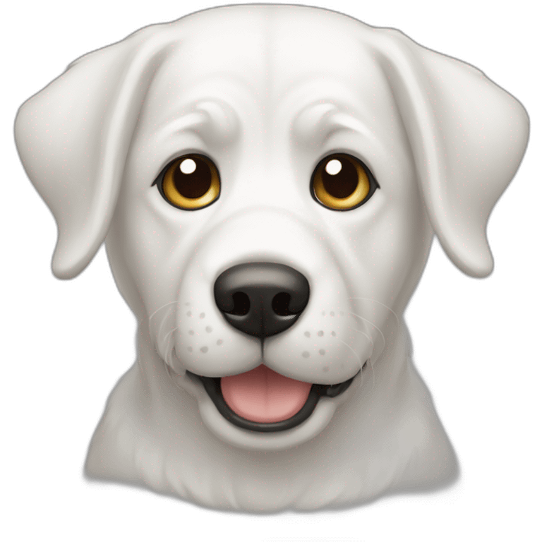 perro maltés blanco emoji