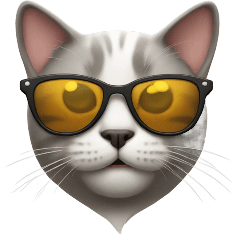 Cat with sunglasses emoji