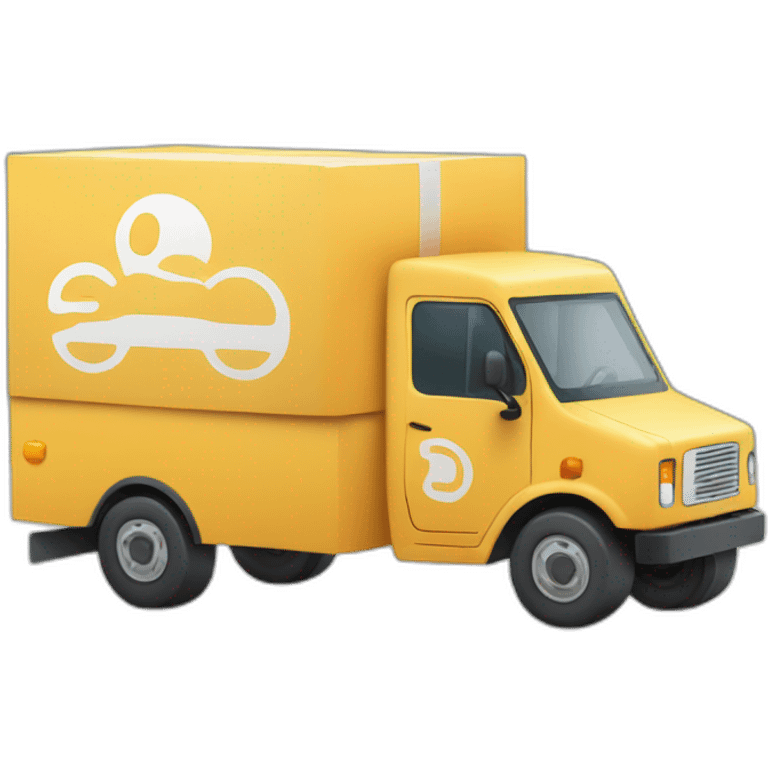 Delivery truck with Goodiebox written on the side emoji